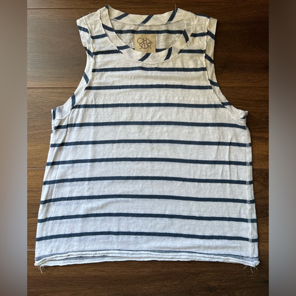 Chaser Striped Linen Tank